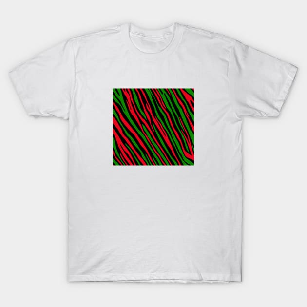 90's Tribe Zebra Pattern T-Shirt by analogdreamz